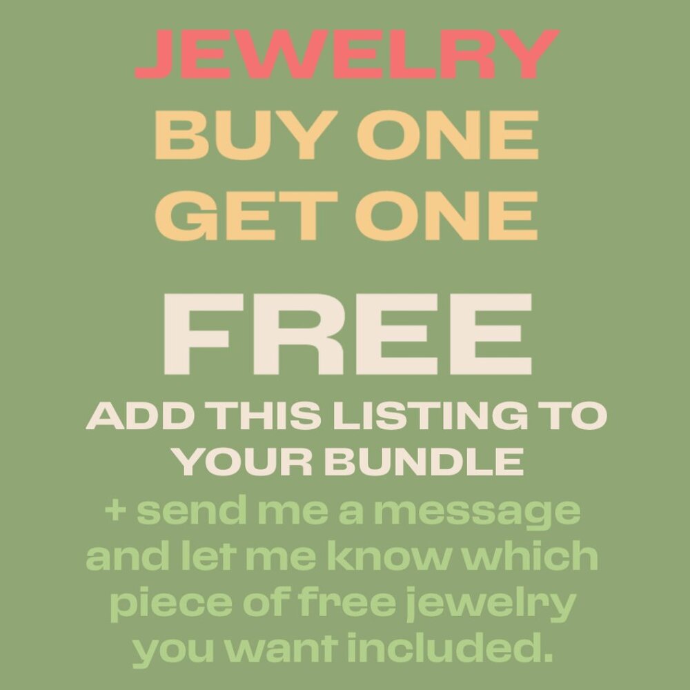 BUY ONE-GET ONE FREE JEWELRY - Add this to your bundle and get FREE JEWELRY!!!
